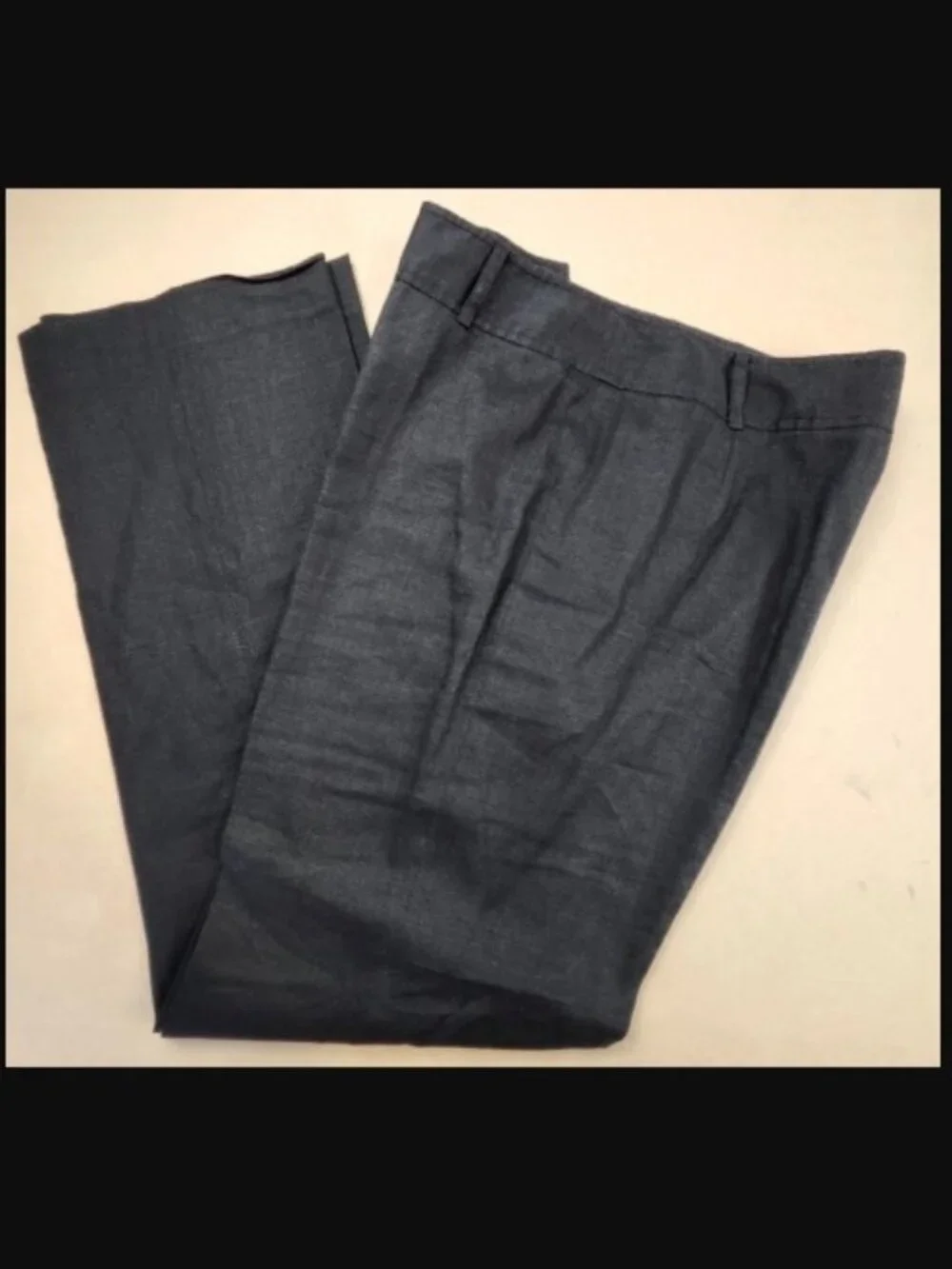 Anne Klein Black Linen Pants Wide Leg size 10